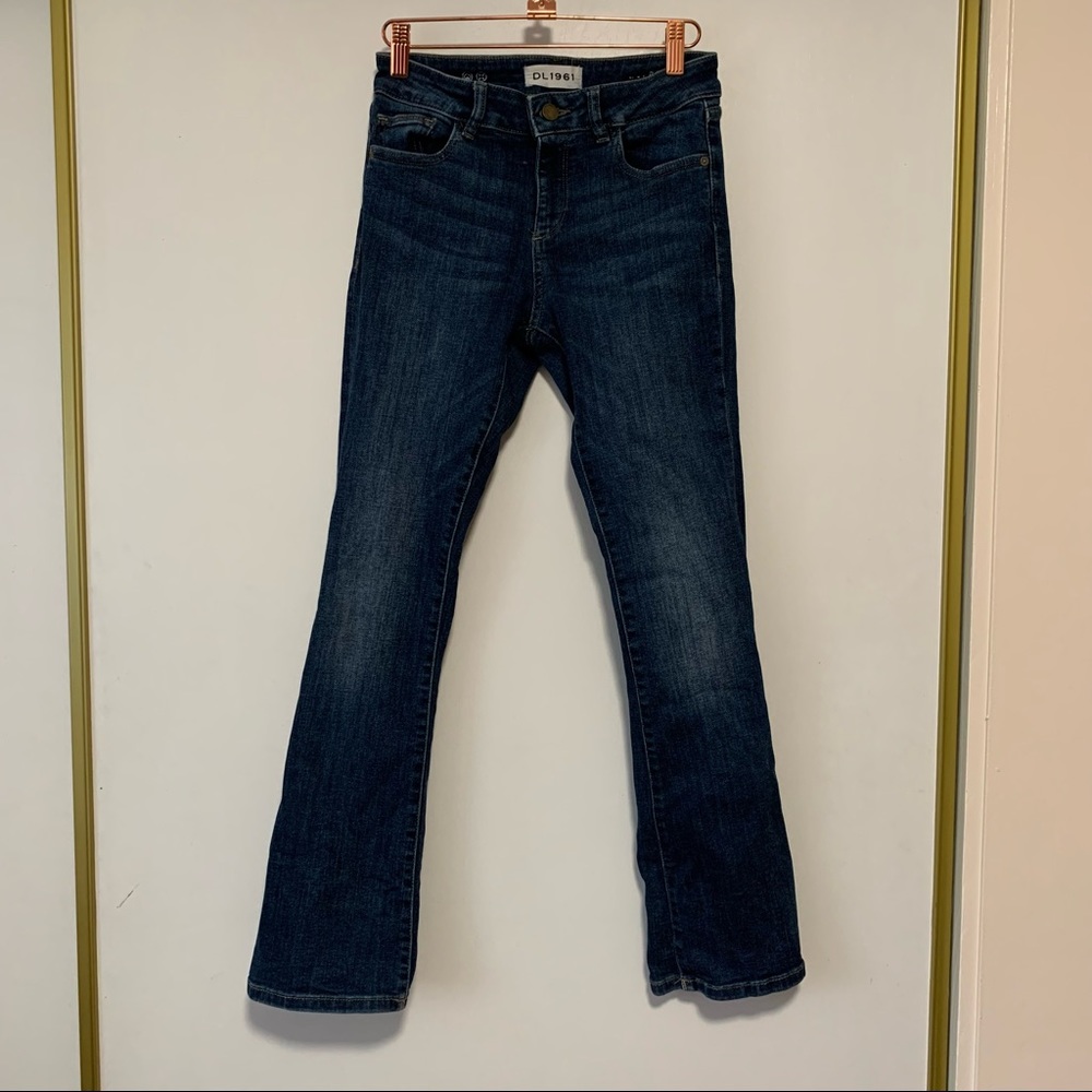 DL1962 Petite Abbey Bootcut Flare Jeans in Maize